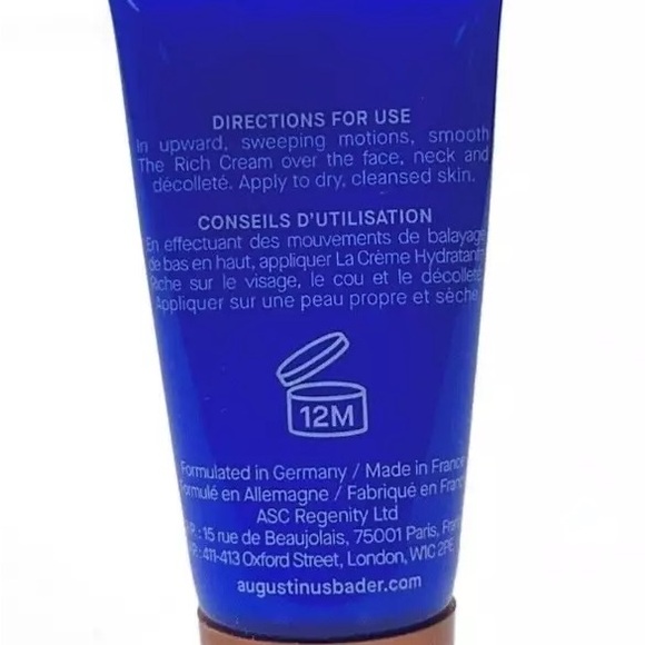 Augustinus Bader NIB The Rich Cream Travel Size (0.2oz / 7ml) - Picture 2 of 2